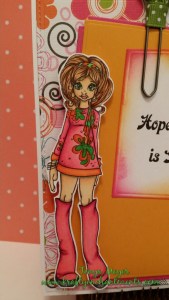 Saturated Canary mod 70's girl in mini-dress.