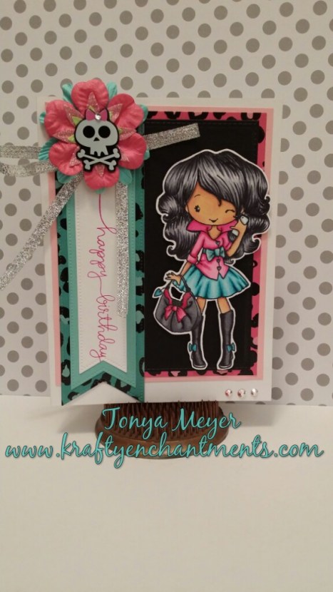 Completed card front