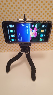 Tripod with Samsung Galaxy Note 3.