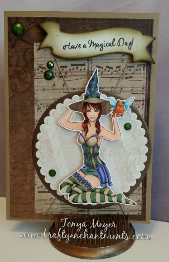 Ashlyn completed A7 size card